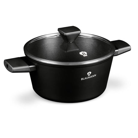 Zapiekanka z kolekcji Blaumann w kolorze czarno-srebrnym z pokrywką ø24cm