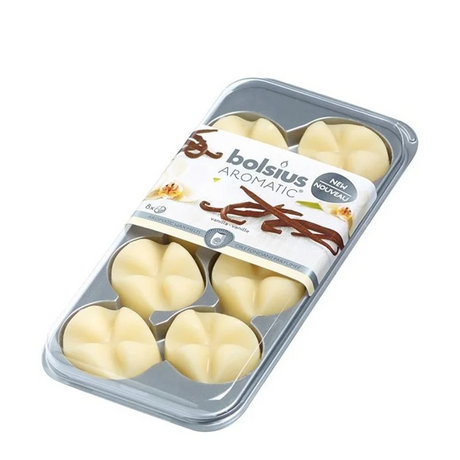 Bolsius aromatic wax melts vanilla 8 stuks