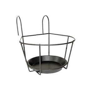 Esschert design balkonpothanger grijs s 17,3x24x17,6cm
