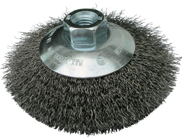 Klingspor conische penseel 115mm m14 bk600w golfdraad