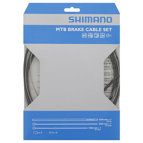 Zestaw linek hamulcowych Shimano MTB ze stali nierdzewnej w kolorze czarnym