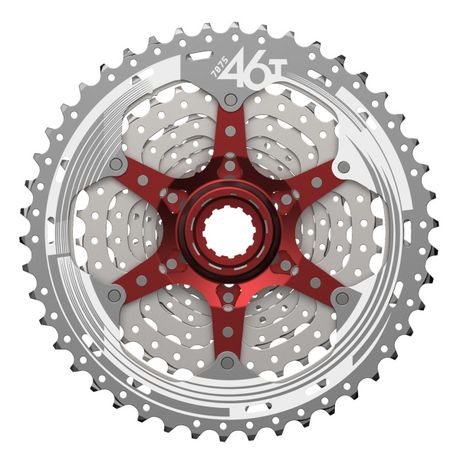 SUNRACE CSMX3 10 Kasetę prędkości 11-42T. Srebrny metaliczny