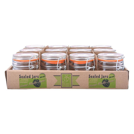 Esschert Design Słoik do przetworów 90ml 8,9x6,5x7,2cm zestaw 12 sztuk