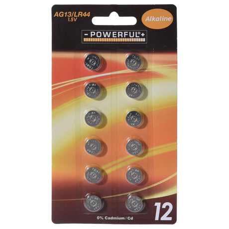Baterie guzikowe AG13-1,5V 12 sztuk