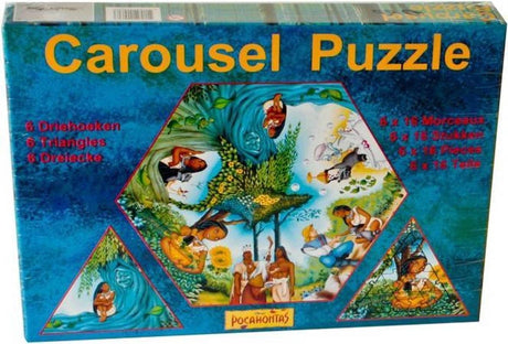 Puzzle karuzelowe Jonotoys - pocahontas - 6 x 16 elementów