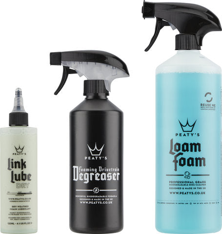 Zestaw do czyszczenia na sucho Peaty's Wash odtłuszczający i smarujący