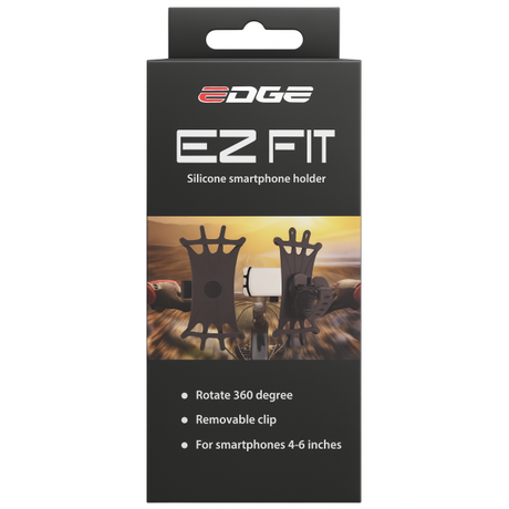 Uchwyt na telefon Edge ez fit - 360° - silikon - czarny