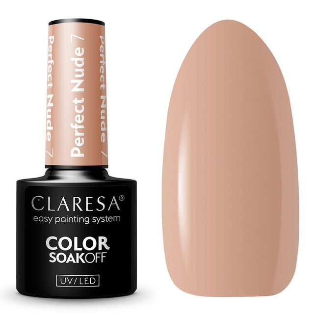 Claresa Lakier Żelowy UV LED 5ml Perfect Nude 7