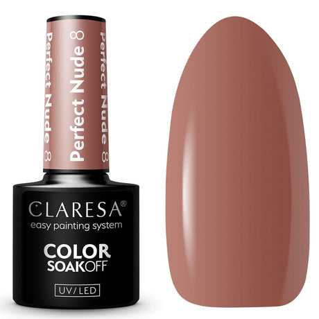Claresa Lakier Żelowy UV LED 5ml Perfect Nude 8