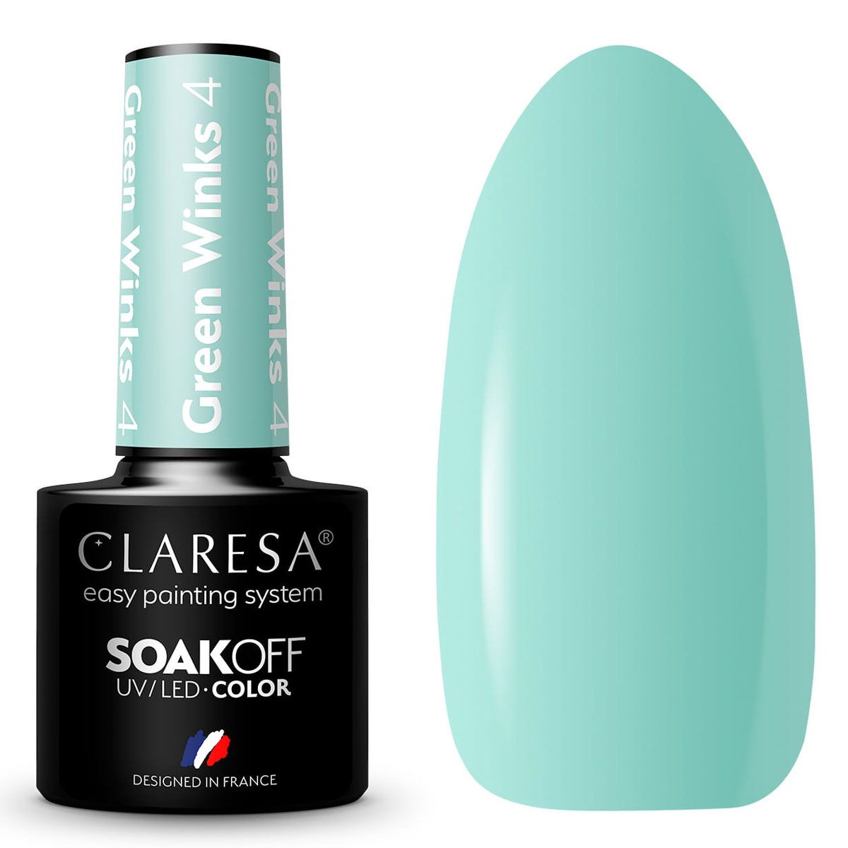 Claresa Lakier żelowy UV LED 5ml Green Winks 4