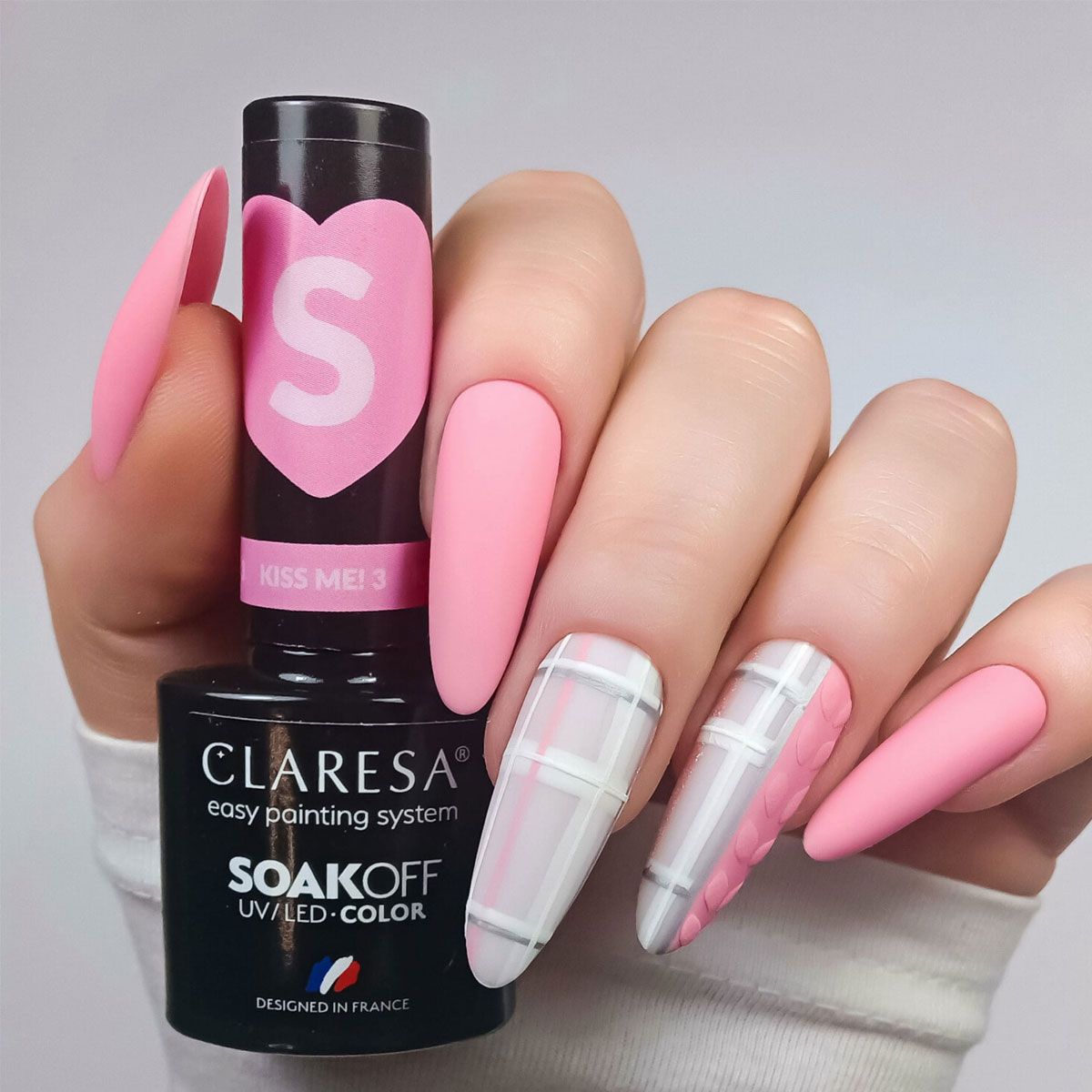 Claresa Lakier żelowy UV LED 5ml Kiss Me 3