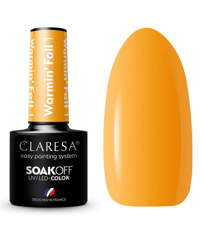 Claresa Lakier żelowy UV LED 5ml Warmin' Fall 1