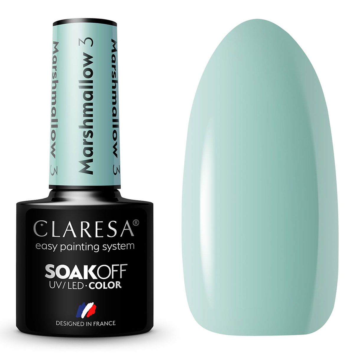 Claresa Lakier żelowy UV LED 5ml Marsh Mallow 3