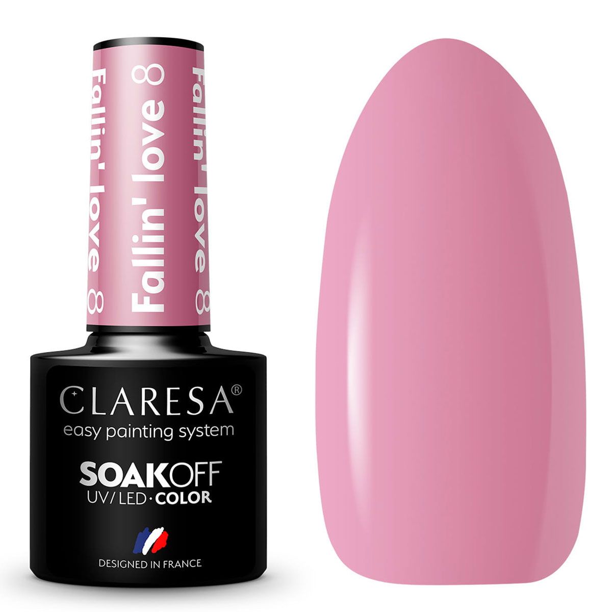 Claresa Lakier Żelowy UV LED 5ml Fallin' Love 8
