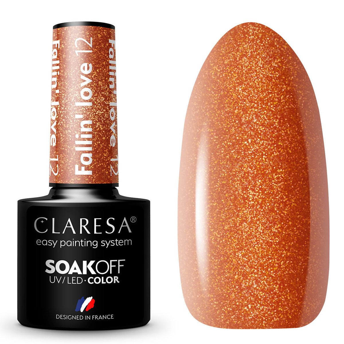 Claresa Lakier Żelowy UV LED 5ml Fallin' Love 12