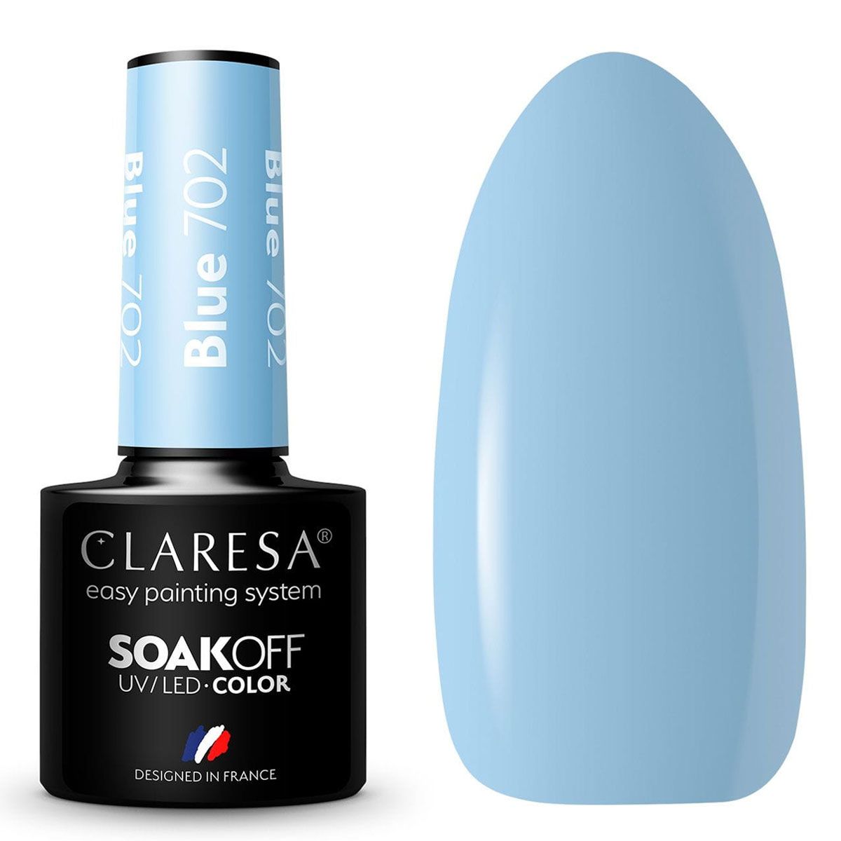 Claresa Lakier Żelowy UV LED 5ml Niebieski 702 Słoneczny Ogród