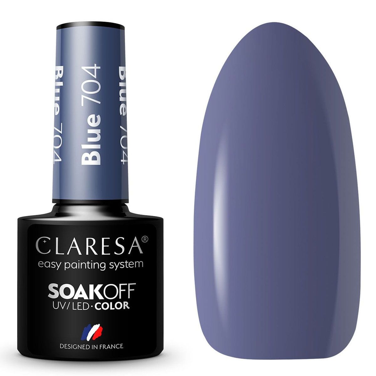 Claresa Lakier Żelowy UV LED 5ml Niebieski 704 Cichy Las