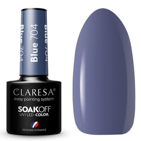 Claresa Lakier Żelowy UV LED 5ml Niebieski 704 Cichy Las
