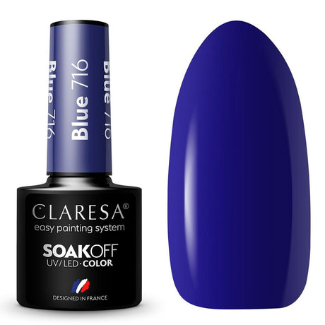 Claresa Lakier Żelowy UV LED 5ml Niebieski 716 Pełne Jagody