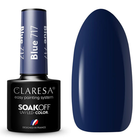 Claresa Lakier Żelowy UV LED 5ml Niebieski 717