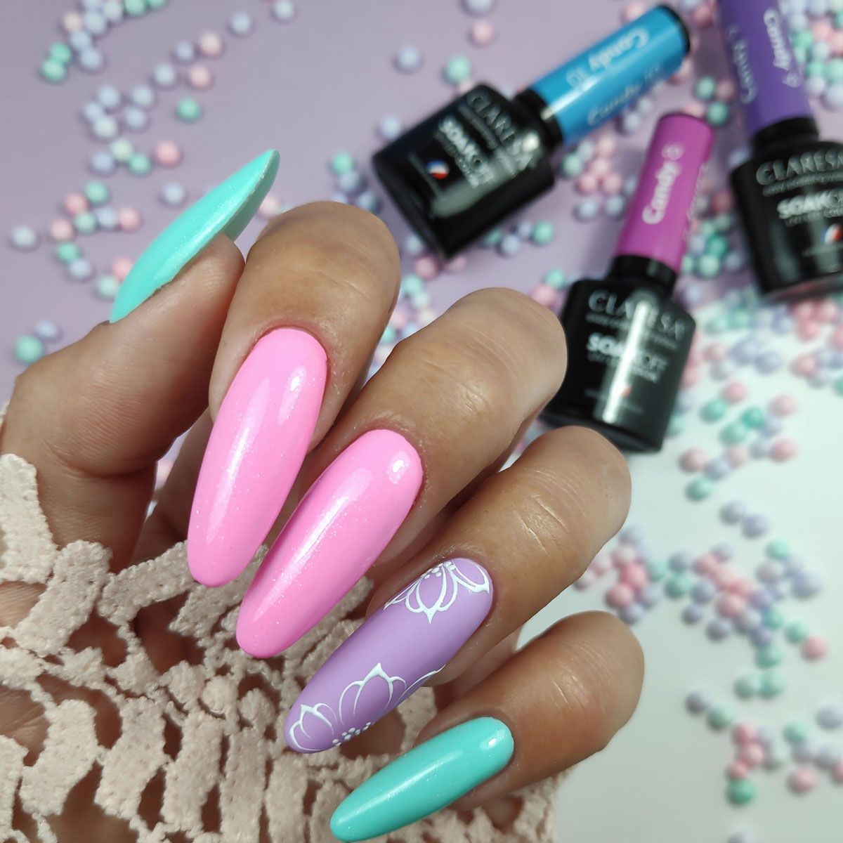 Claresa Lakier żelowy UV LED 5ml Candy 8