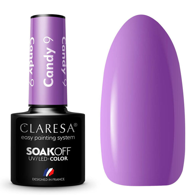 Claresa Lakier Żelowy UV LED 5ml Cukierek 9
