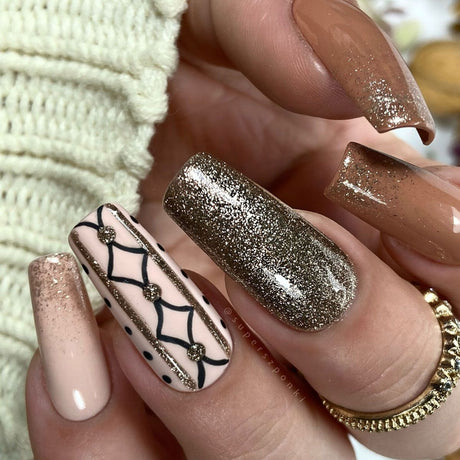 Claresa Lakier żelowy UV LED 5ml Full Glitter 2 Bronze