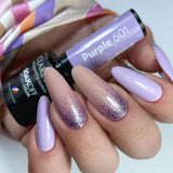 Claresa Lakier żelowy UV LED 5ml Full Glitter 6 Purple