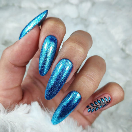 Claresa Lakier żelowy UV LED 5ml Full Glitter 7 Blue