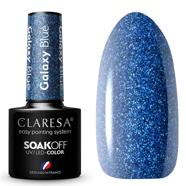 Claresa Lakier żelowy UV LED 5ml Galaxy Blue