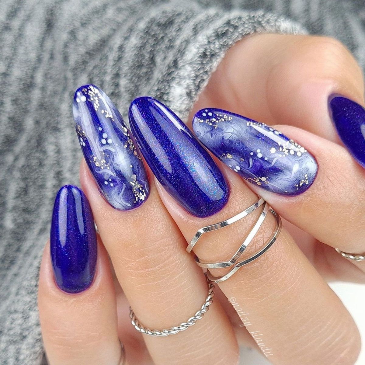 Claresa Lakier Żelowy UV LED 5ml Galaxy Granatowy