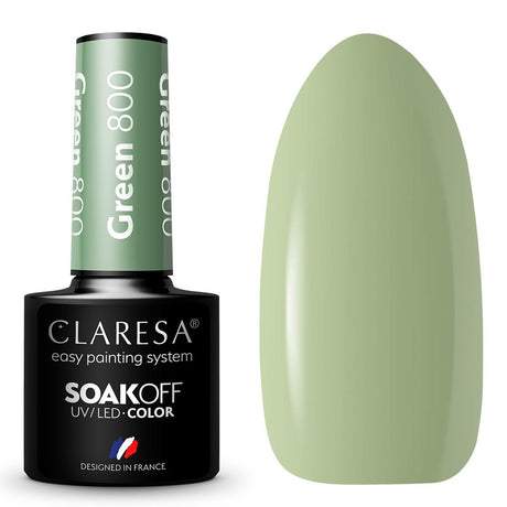 Claresa Lakier żelowy UV LED 5ml Zielony 800 Savanna Vibes