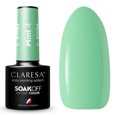 Claresa Lakier Żelowy UV LED 5ml Miętowy 4