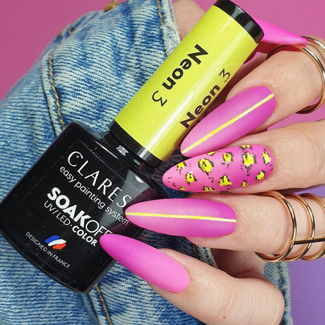 Claresa Lakier Żelowy UV LED 5ml Neon 3