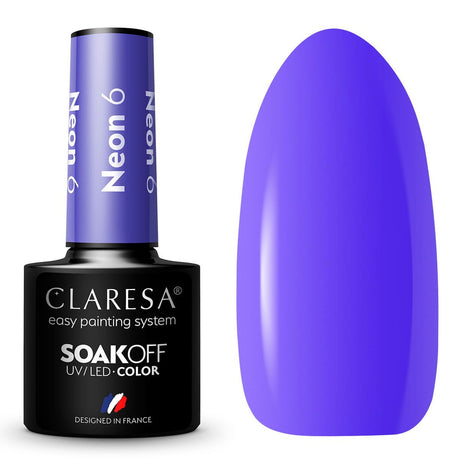 Claresa Lakier Żelowy UV LED 5ml Neon 6