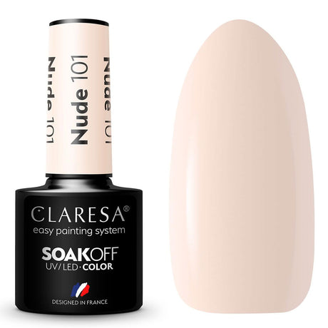 Claresa Lakier Żelowy UV LED 5ml Nude 101