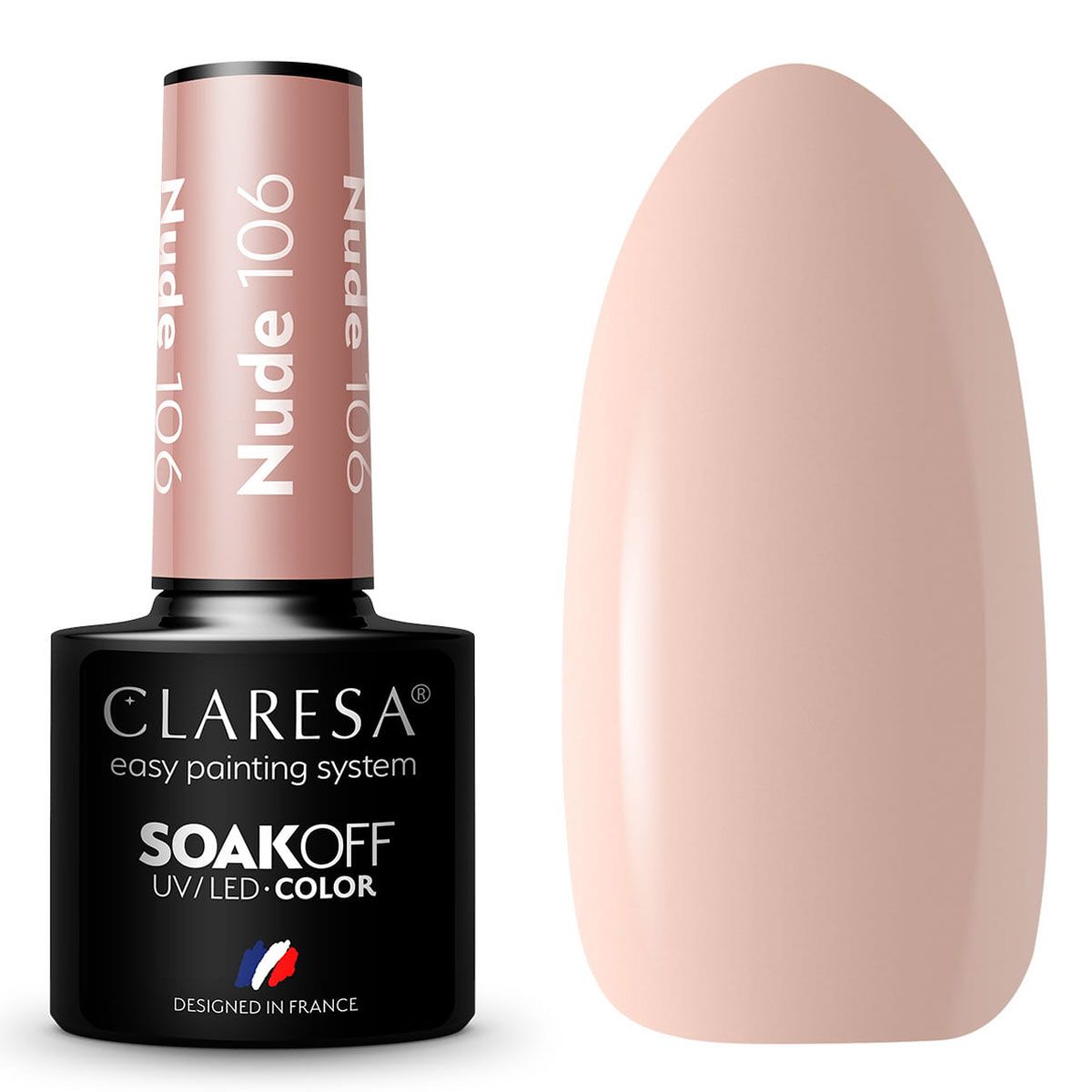 Claresa Lakier Żelowy UV LED 5ml Nude 106