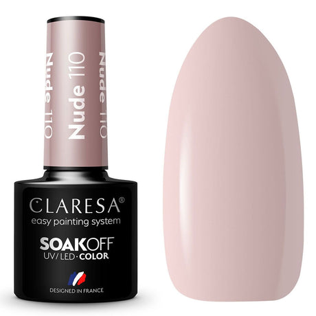 Claresa Lakier Żelowy UV LED 5ml Nude 110