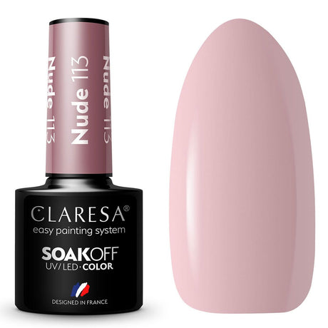 Claresa Lakier Żelowy UV LED 5ml Nude 113