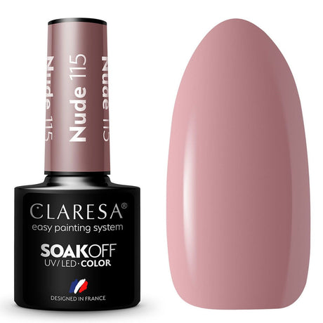 Claresa Lakier Żelowy UV LED 5ml Nude 115