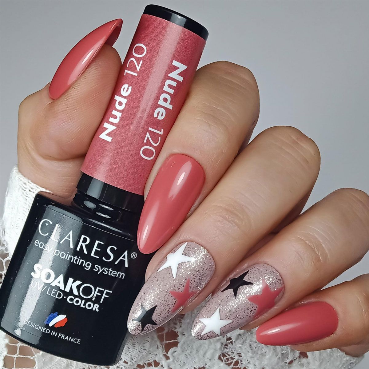 Claresa Lakier Żelowy UV LED 5ml Nude 120