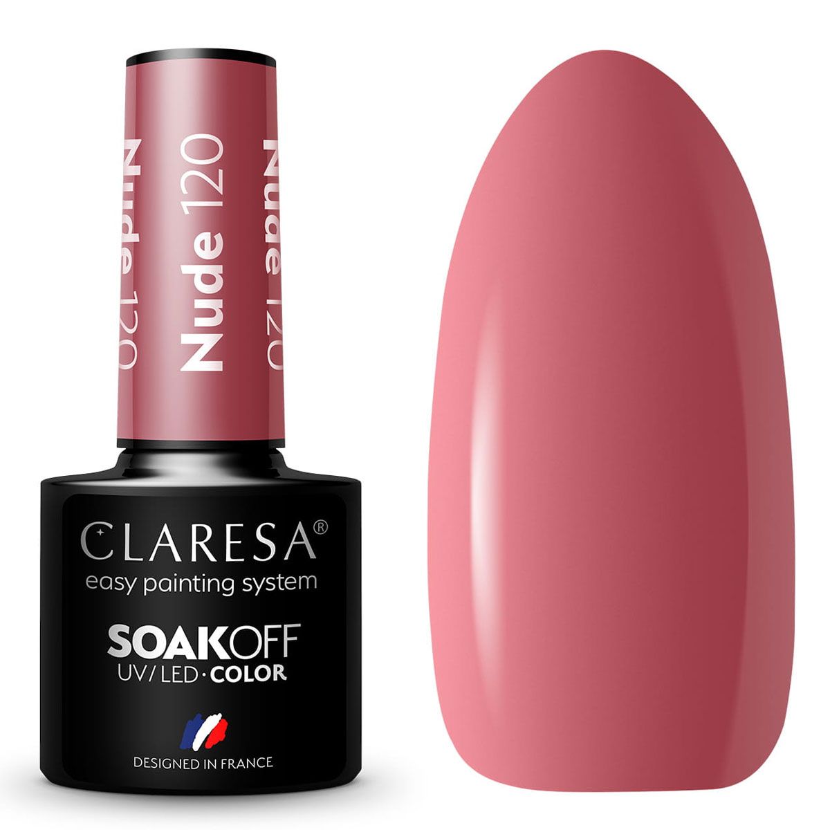 Claresa Lakier Żelowy UV LED 5ml Nude 120