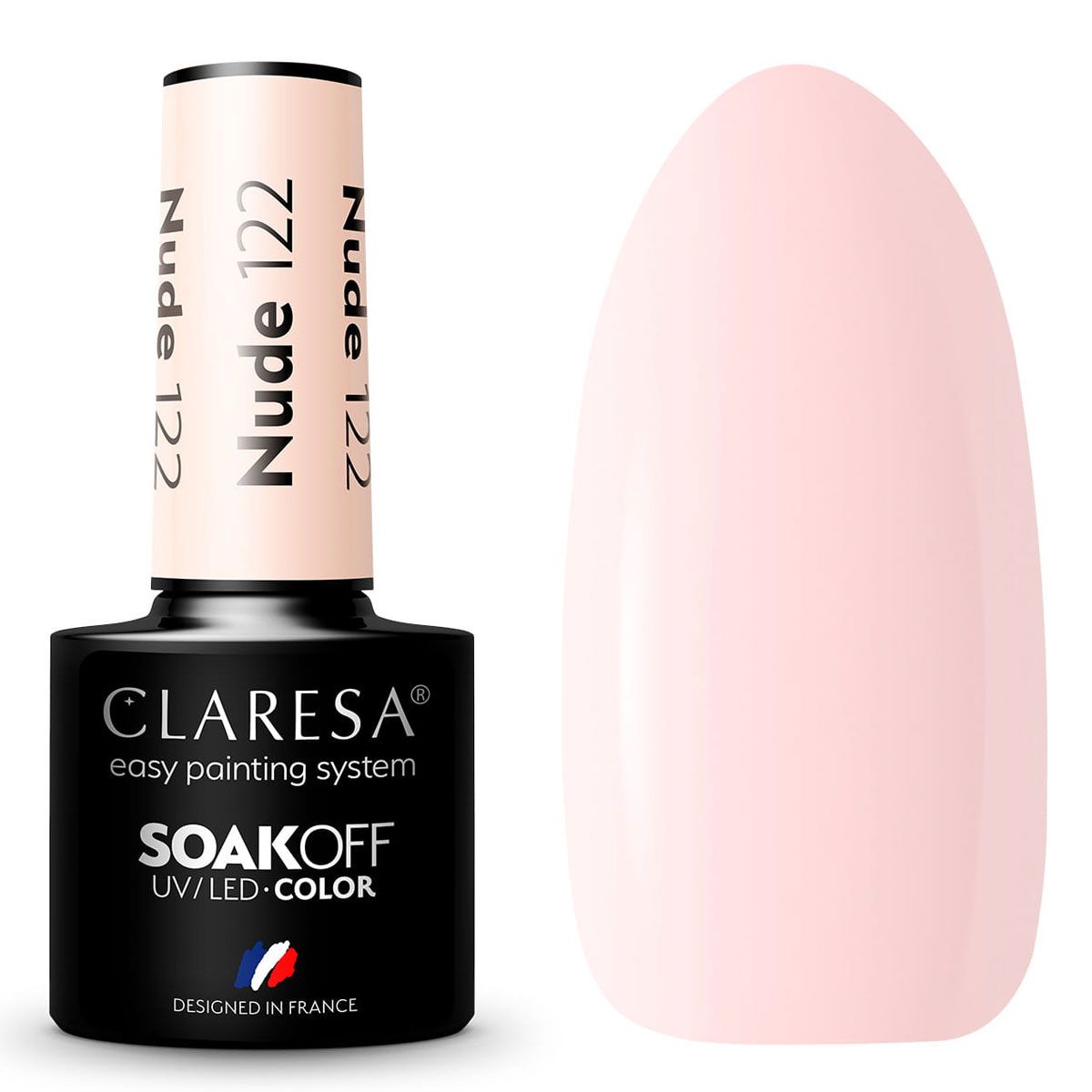 Claresa Lakier Żelowy UV LED 5ml Nude 122