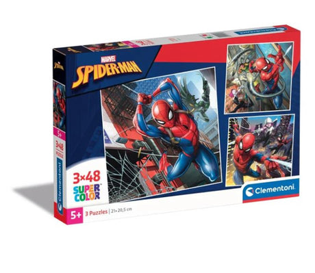 Puzzle Clementoni 3x48 sztuk kwadratowe Spiderman Marvel