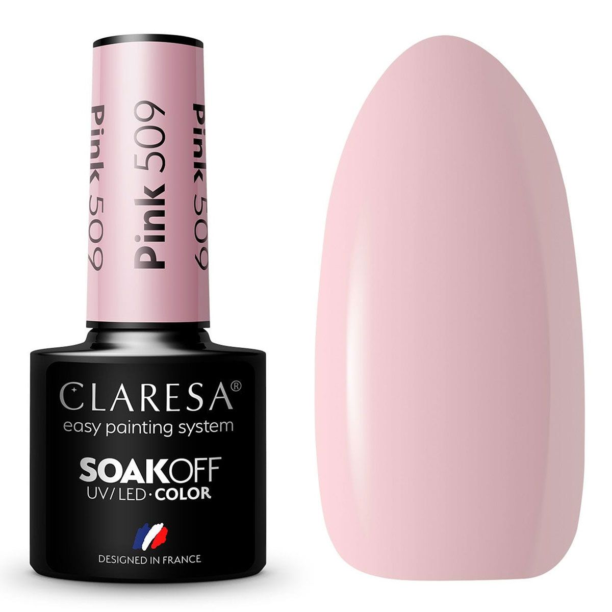 Claresa lakier hybrydowy uv led 5ml różowy 509 wesołe miasteczko