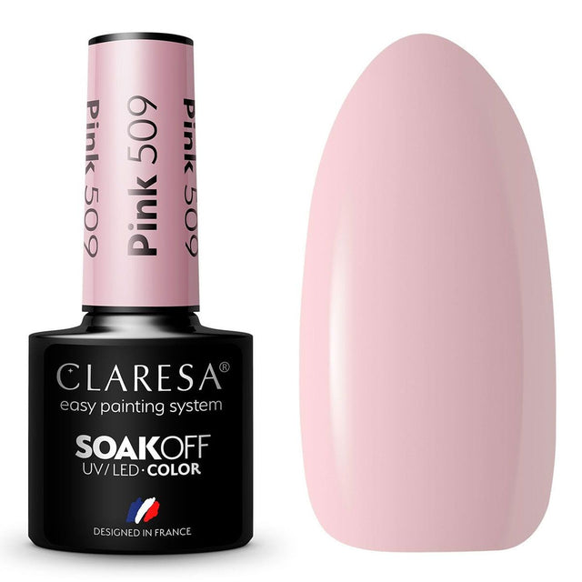 Claresa lakier hybrydowy uv led 5ml różowy 509 wesołe miasteczko