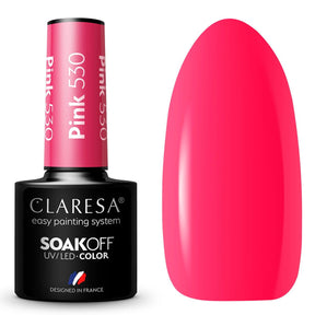 Claresa Lakier Żelowy UV LED 5ml Różowy 530 Rainbow Explosion
