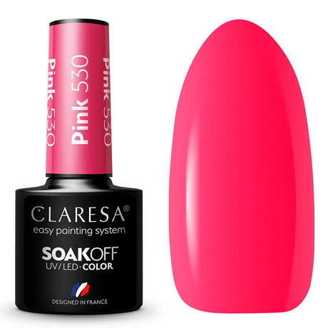 Claresa Lakier Żelowy UV LED 5ml Różowy 530 Rainbow Explosion