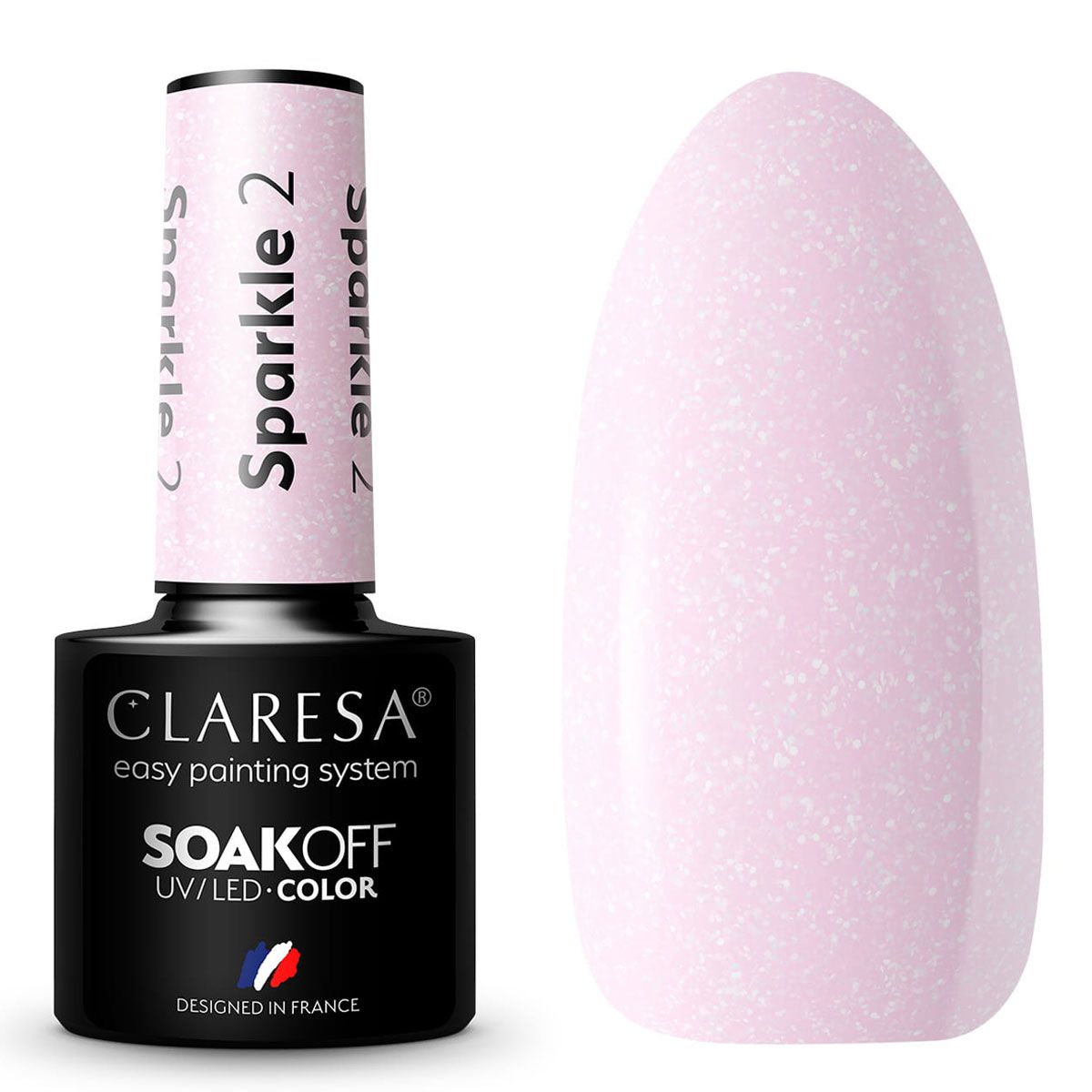 Claresa Lakier żelowy UV LED 5ml Sparkle 2