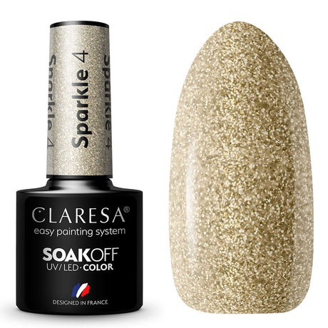 Claresa Lakier hybrydowy UV LED 5ml Sparkle 4